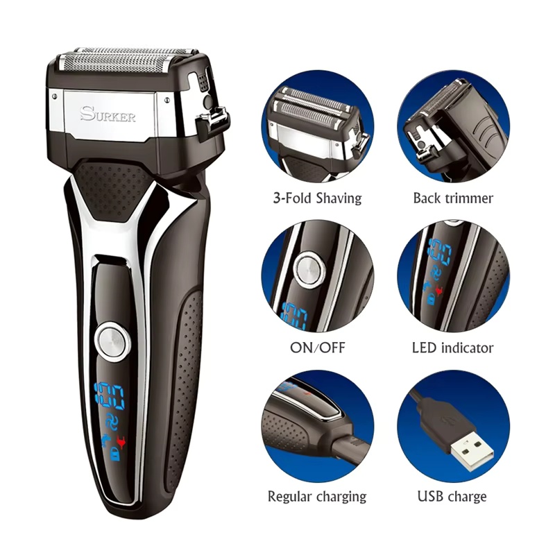 Men'S Grooming Blade - Surker elektrisch scheerapparaat voor mannen Oplaadbaar