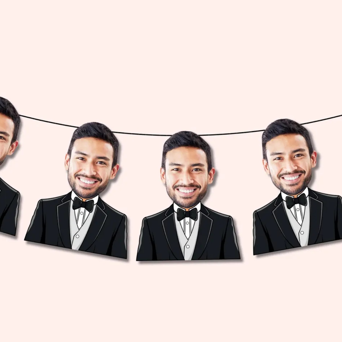 Men'S Grooming Wedding Day - Bruidegom Gezichtsbanner | Vrijgezellenfeestdecoratie | Decoraties