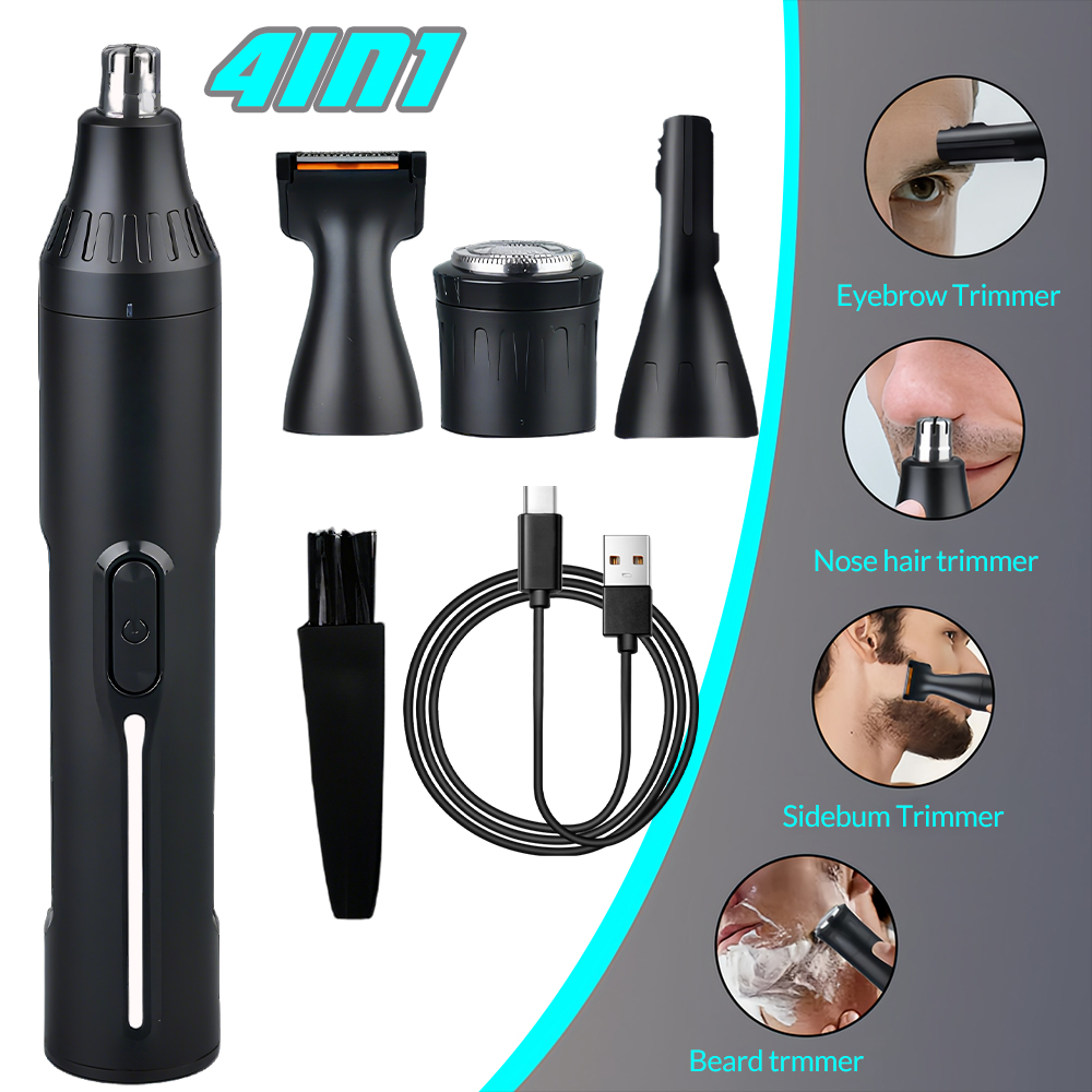 Men'S Grooming Eyebrow Trimming - Draagbare 4-in-1 gezichtsverzorgingsset voor mannen, USB