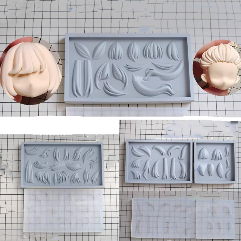 Pomade Hair Clay - Haar Siliconen Mal 3.5Cm Gezicht Decoratie
