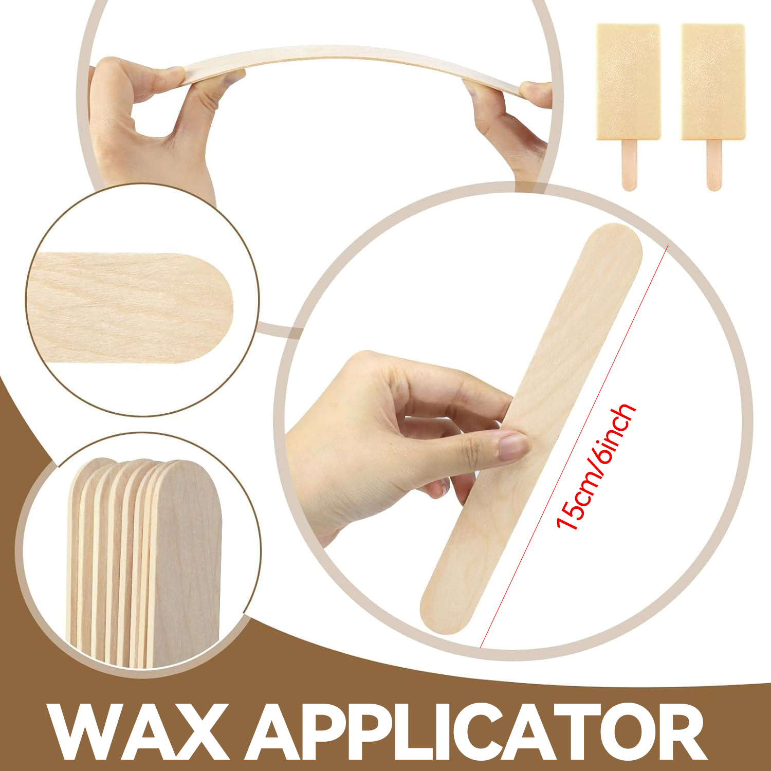 10 stuks wegwerp houten waxsto - Hair Wax Stick recensie en prijs