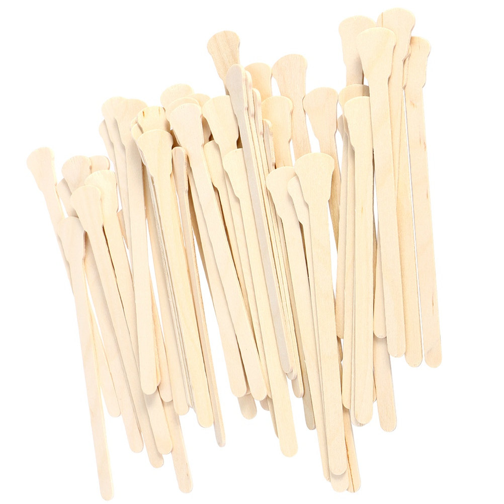 500 stuks houten spatels voor  - Hair Wax Stick recensie en prijs