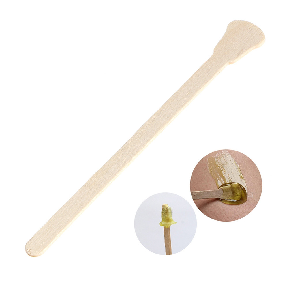 500 stuks houten spatels voor  - Hair Wax Stick recensie en prijs