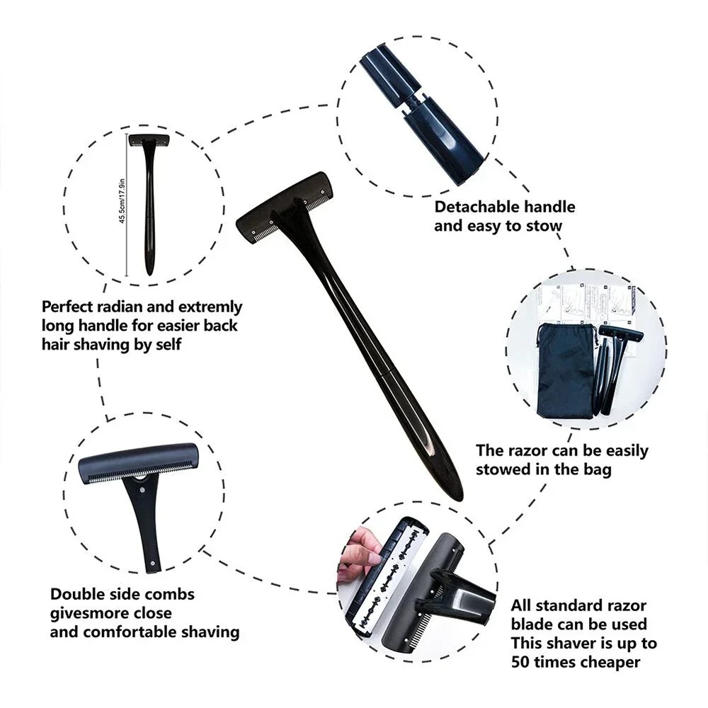 Rugscheerapparaat met lange ha - Men'S Grooming Blade recensie en prijs